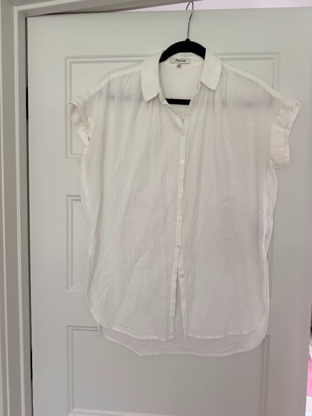 Women's Madewell Crinkle Gauze Buttondown Shirt/Tunic